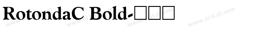 RotondaC Bold字体转换